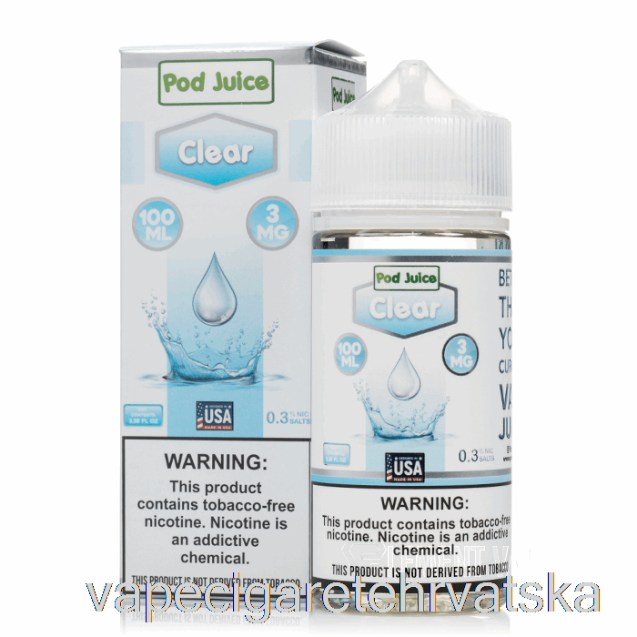 Vape Hrvatska Clear - Pod Juice - 100ml 12mg